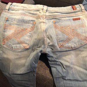 Seven for all Mankind jeans. Light wash